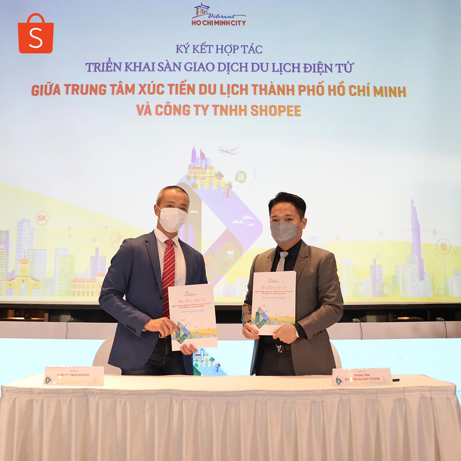 Để hỗ trợ doanh nghiệp v&agrave; cộng đồng địa phương, Shopee c&ograve;n đồng h&agrave;nh c&ugrave;ng ng&agrave;nh du lịch Tp.HCM triển khai &ldquo;S&agrave;n Giao dịch Du lịch Điện tử&rdquo;.
