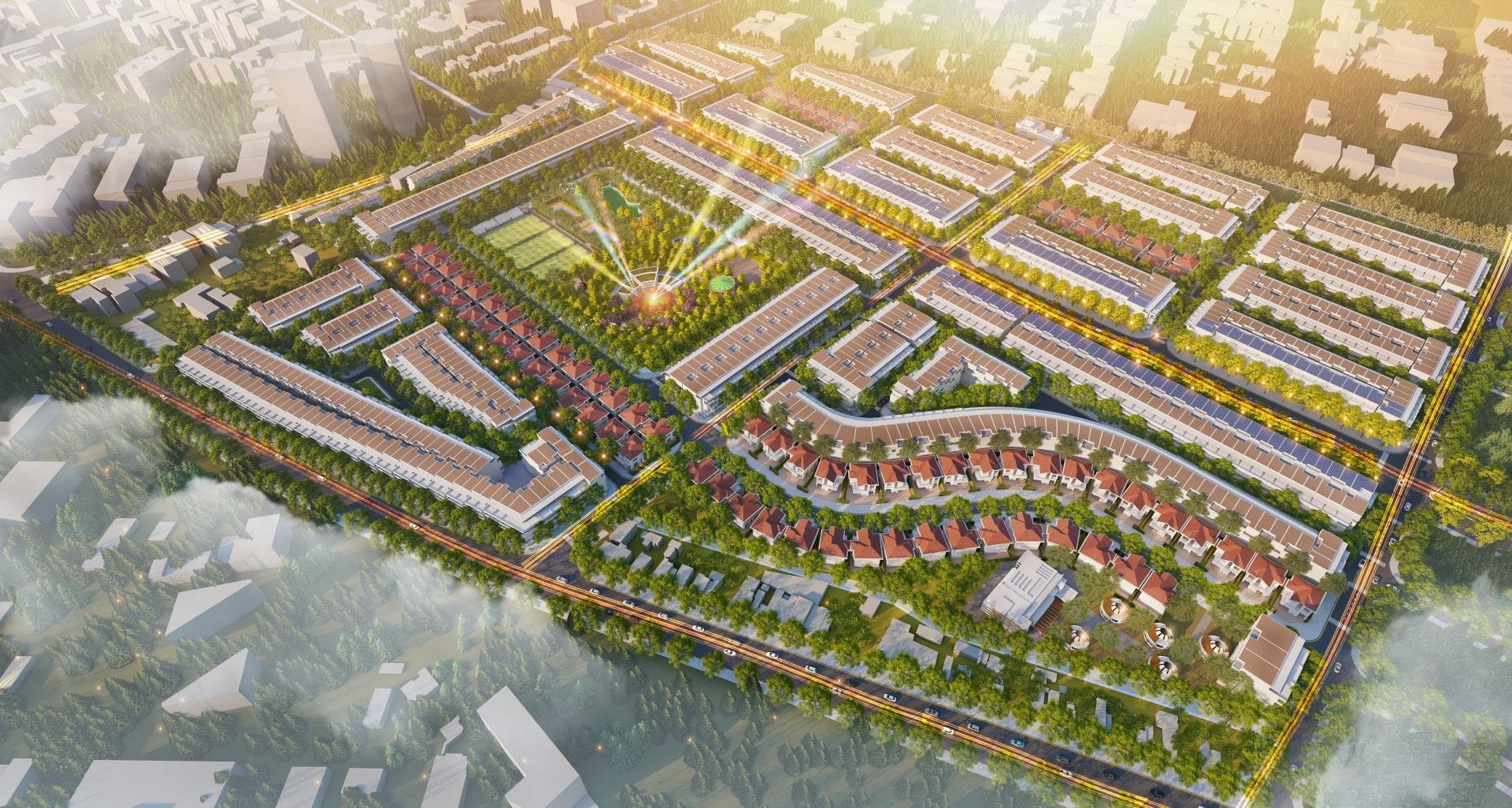 Phối cảnh khu đô thị Phú Lộc.