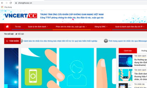 Đã có Cổng thông tin điện tử về phòng chống tin nhắn, cuộc gọi rác