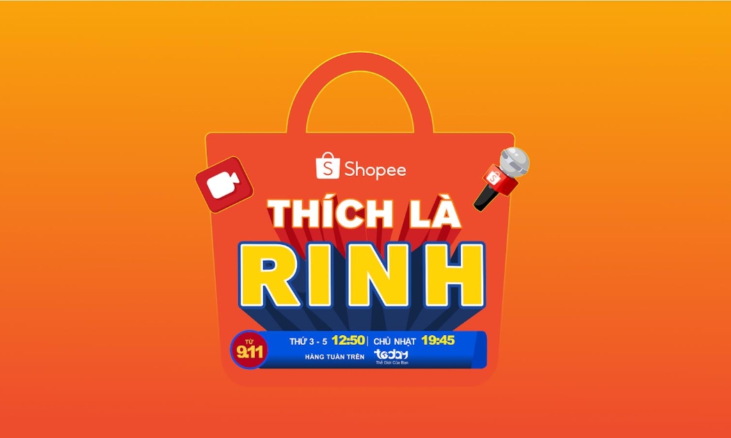 Chương trình “Thích là rinh” gồm 30 tập, phát sóng từ 9/11 đến 16/1 vào 12h50 thứ ba, thứ năm hàng tuần và 19h45 tối chủ nhật trên kênh Today TV hoặc Shopee live.