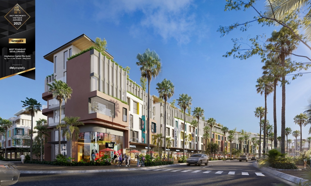 Meyhomes Capital Phú Quốc – Dự án phát triển Đô thị tốt nhất 2021 và Dự án có Quy hoạch thiết kế tổng thể tốt nhất (Dot Property Vietnam Awards 2021).