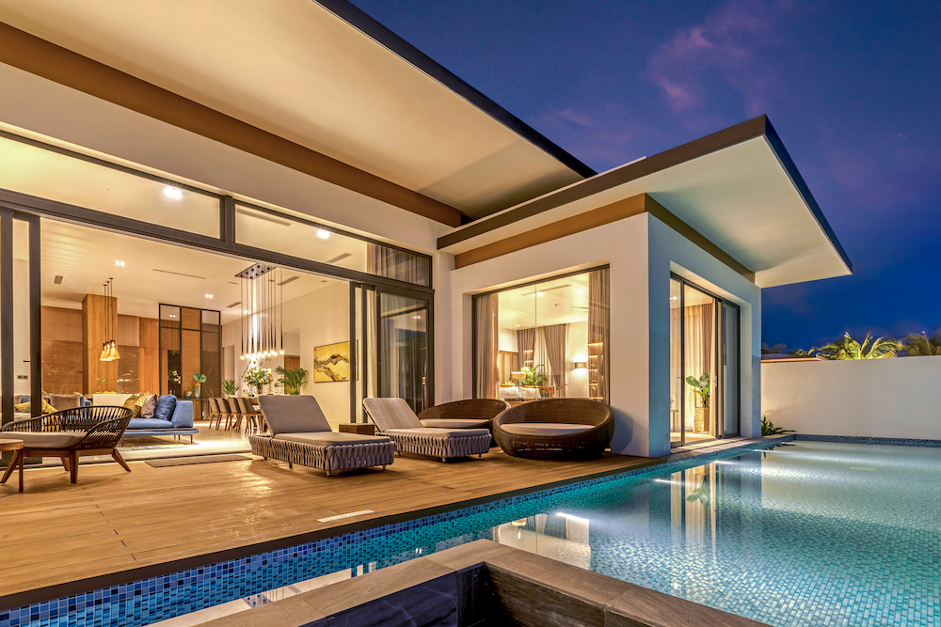 Những căn biệt thự Elite Villa c&oacute; thiết kế mở v&ocirc; c&ugrave;ng sang trọng.