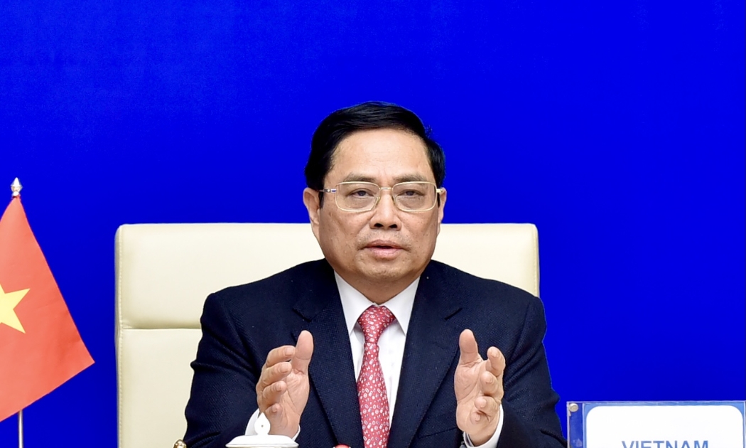 Thủ tướng Phạm Minh Chính tại hội nghị - Ảnh: VGP