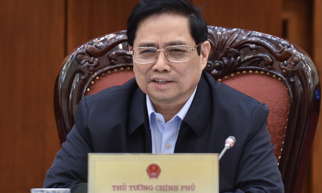 Thủ tướng Phạm Minh Chính phát biểu tại buổi làm việc - Ảnh: VGP