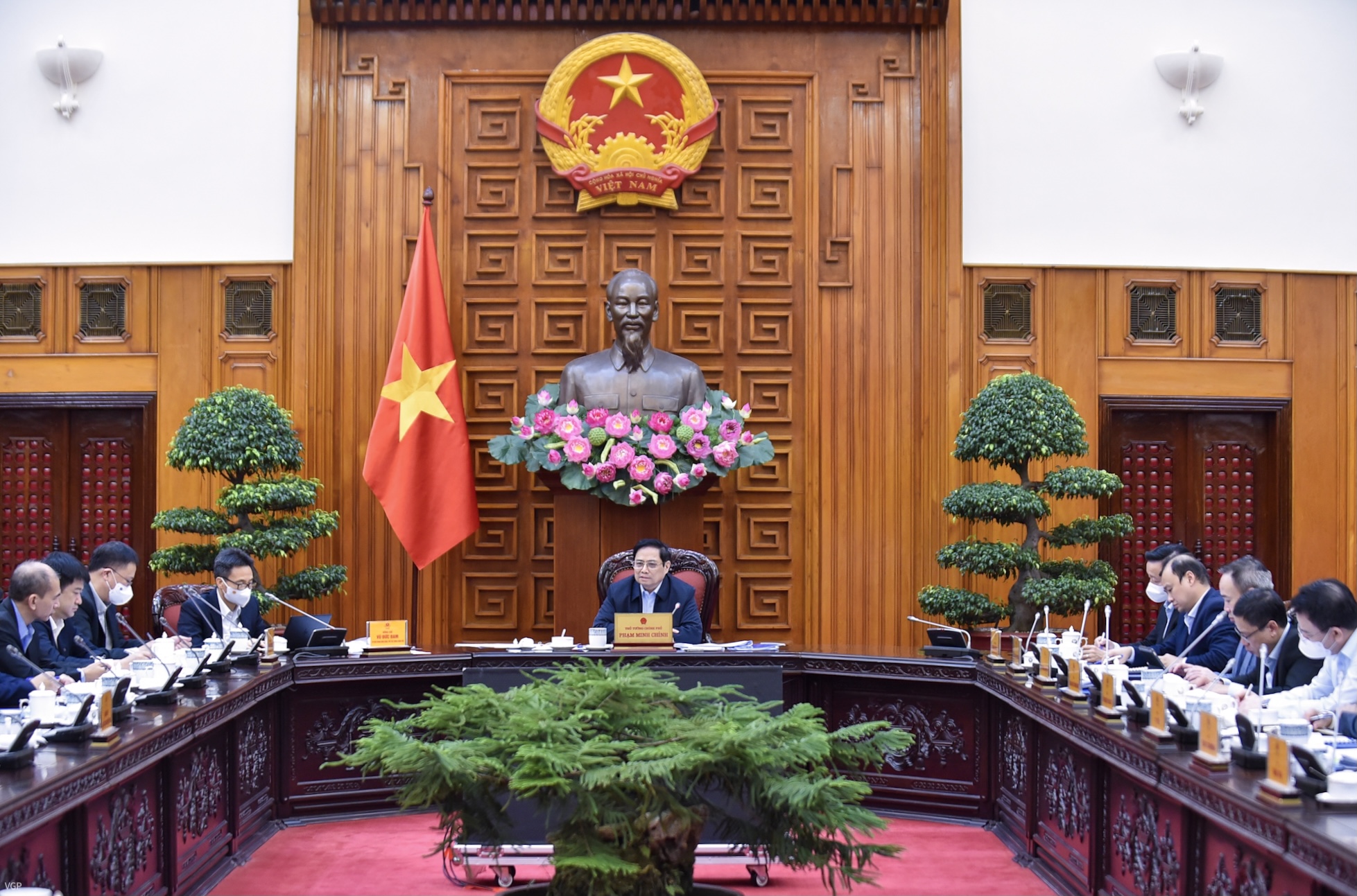 To&agrave;n cảnh buổi l&agrave;m việc - Ảnh: VGP