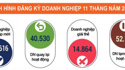 New enterprises up 50% in November