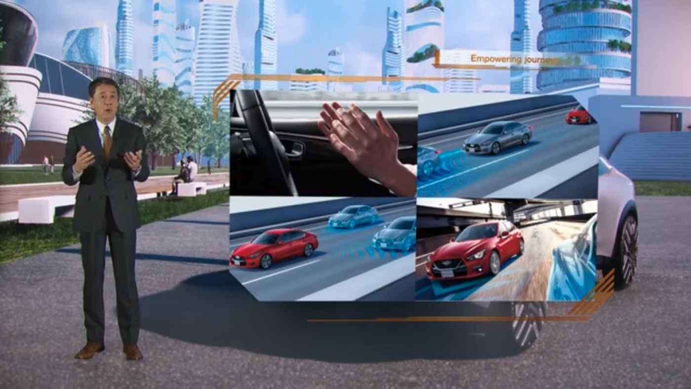 Ông Makoto Uchida, Chủ tịch kiêm CEO của Nissan phát biểu tại họp báo trực tuyến ngày 29/11 - Ảnh: Nissan Youtube