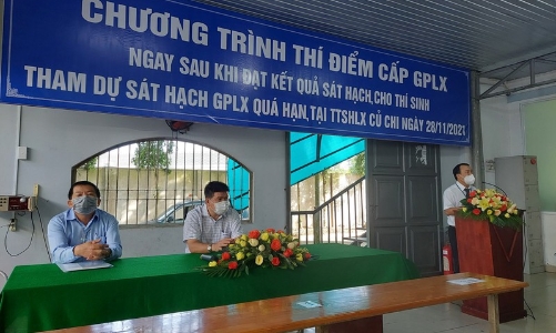TP.HCM: Thí điểm cấp bằng lái ngay sau khi thi sát hạch