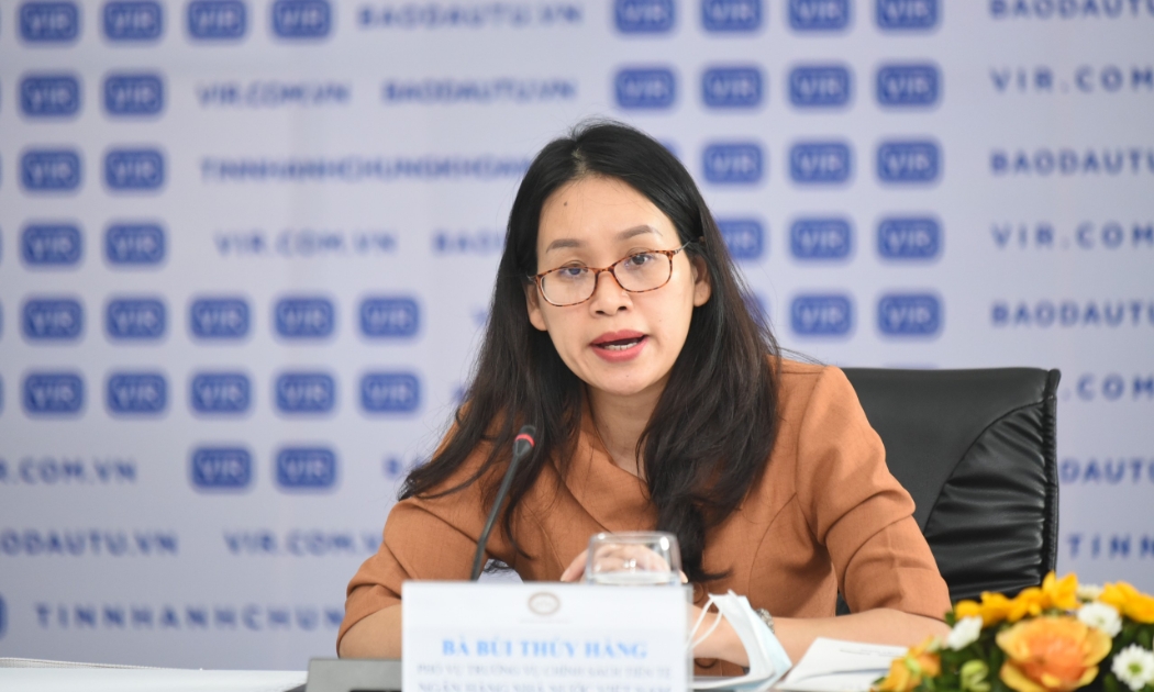 Bà Bùi Thuý Hằng, Phó Vụ trưởng Vụ Chính sách tiền tệ Ngân hàng Nhà nước Việt Nam