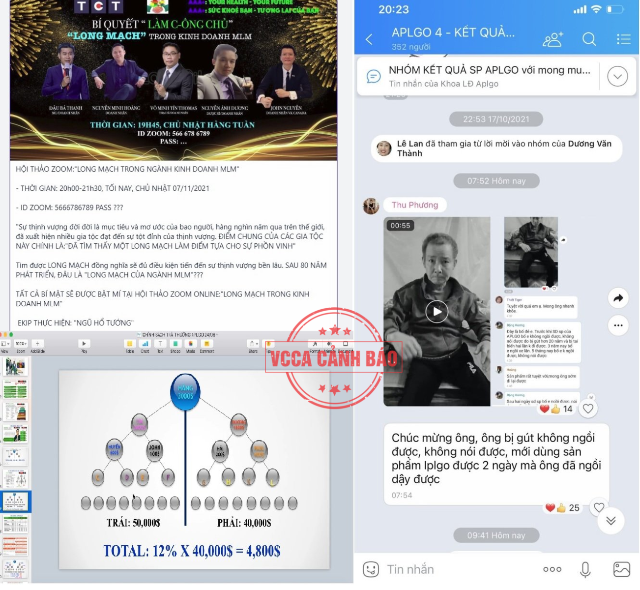  Bộ Công Thương chưa cấp giấy chứng nhận đăng ký hoạt động bán hàng đa cấp cho APLGO.