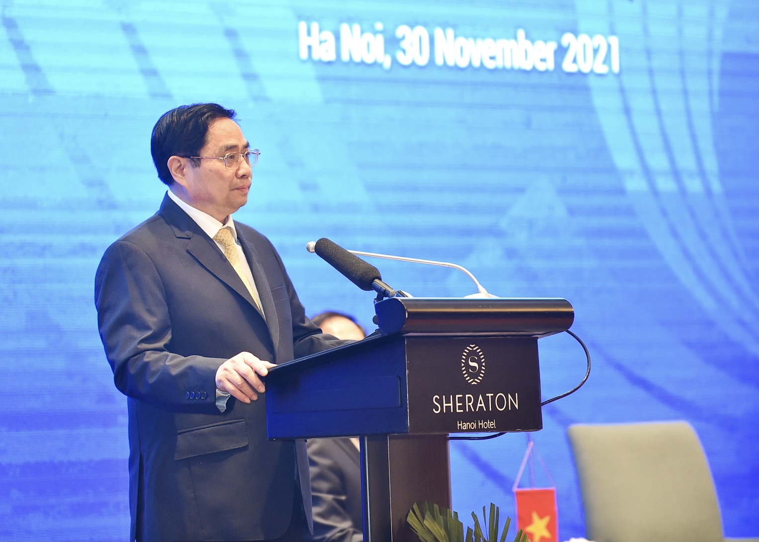 Thủ tướng Phạm Minh Chính phát biểu tại sự kiện - Ảnh: VGP