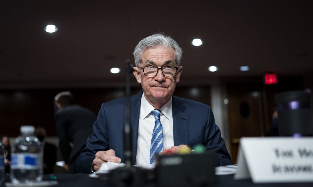 Chủ tịch Fed Jerome Powell trong phiên điều trần tại Thượng viện Mỹ gnafy 30/11 - Ảnh: Bloomberg.