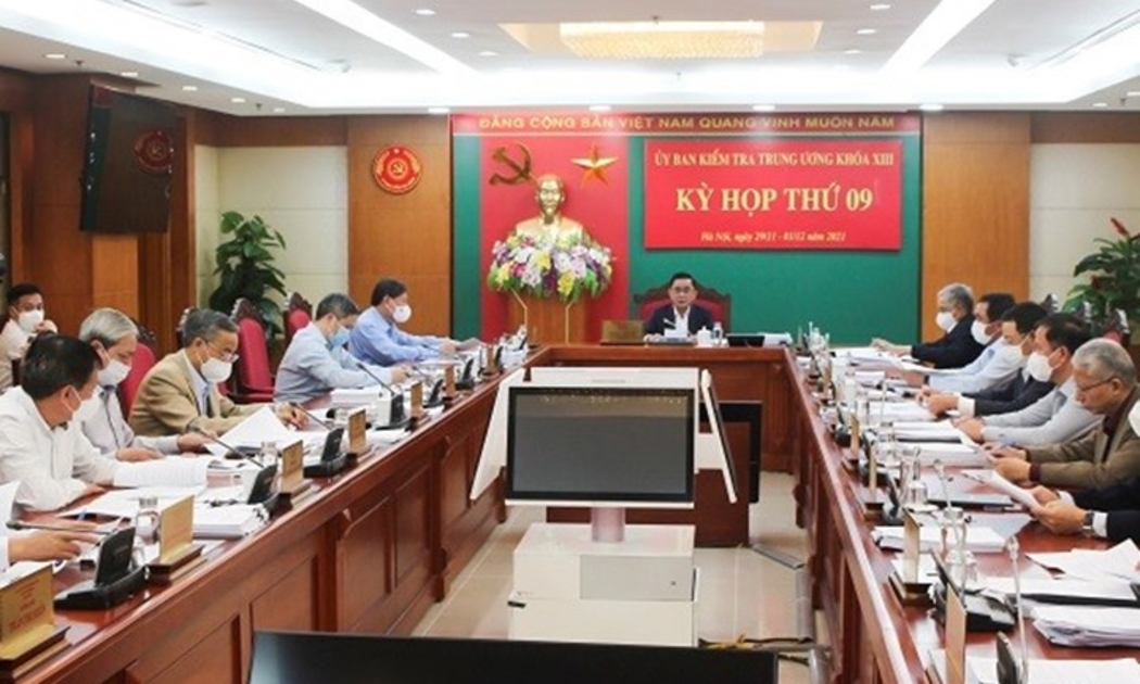 Kỳ họp thứ 9 của Ủy ban Kiểm tra Trung ương từ ngày 29/11 đến ngày 1/12/2021 - Ảnh: UBKTTW