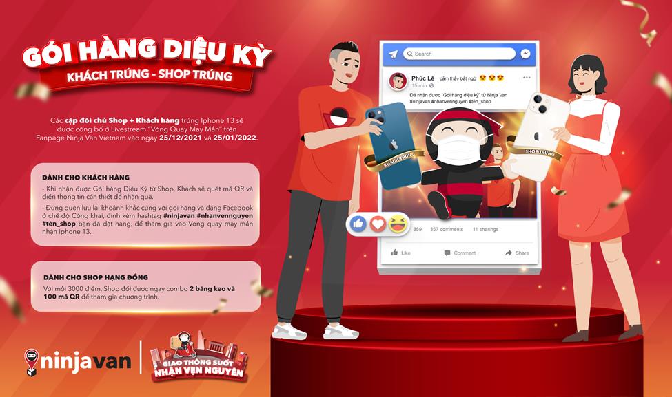 Ninja Van triển khai nhiều ưu đ&atilde;i cho người b&aacute;n, người mua lẫn shipper v&agrave;o đ&uacute;ng thời điểm &ldquo;cơn sốt&rdquo; mua sắm cuối năm.