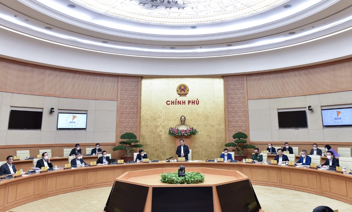 Phiên họp Chính phủ thường kỳ tháng 11/2021 - Ảnh: VGP
