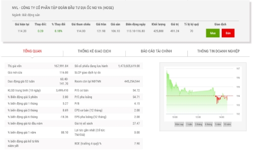 NVL chốt danh sách cổ đông để trả cổ tức bằng cổ phiếu, tỷ lệ 31%