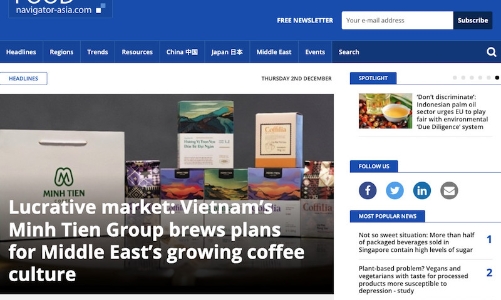 Chiến lược mới cho cà phê Việt tiến vào thị trường Trung Đông