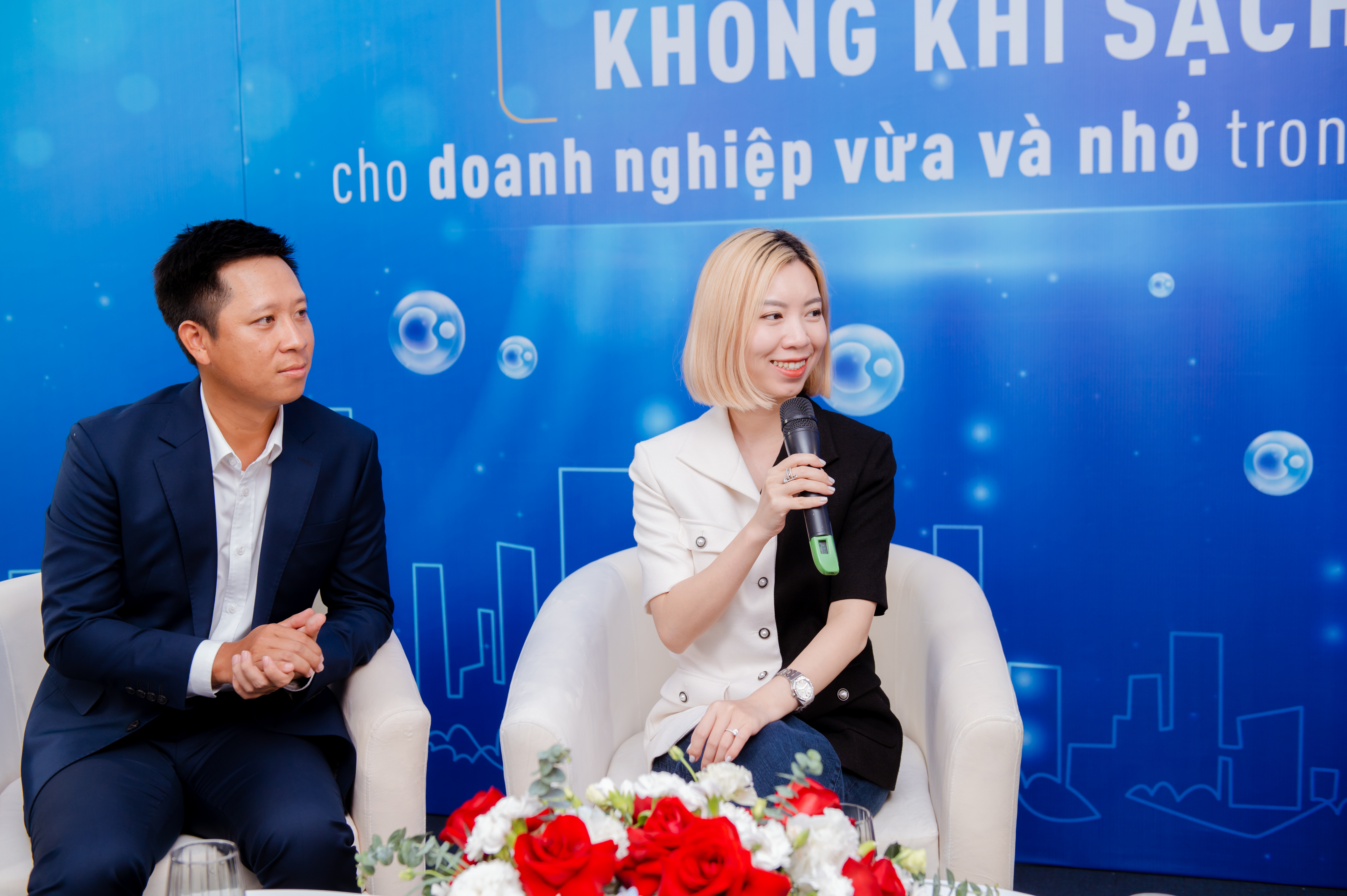 Đại diện doanh nghiệp nhỏ và vừa tại tọa đàm về không khí sạch cho doanh nghiệp 
