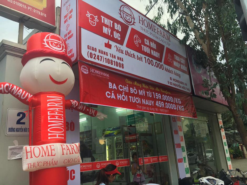Homefarm số 2 Nguyễn Hữu Thọ là cửa hàng đầu tiên thâm nhập thị trường Việt Nam vào năm 2014.
