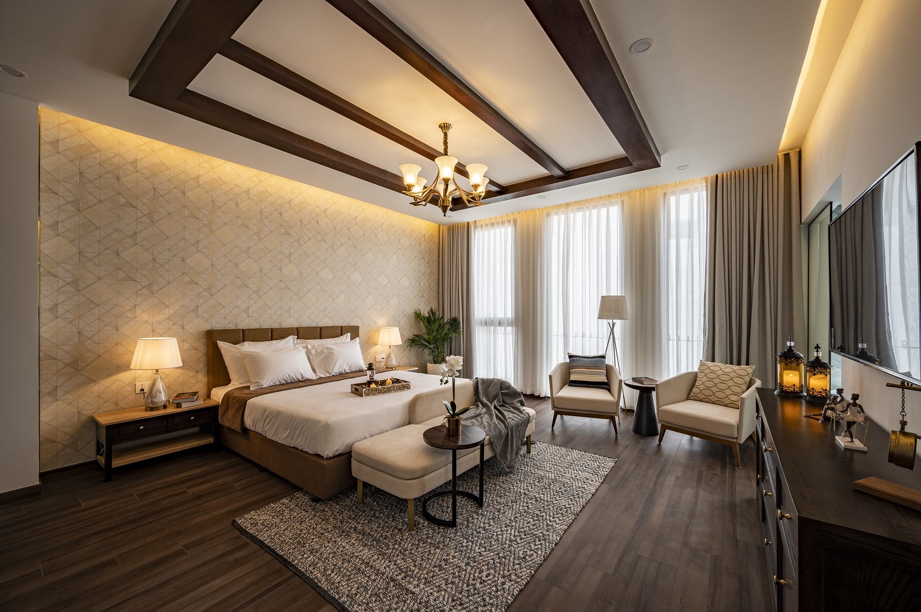 H&igrave;nh ảnh thực tế căn Shoptel mẫu 140m2 tại dự &aacute;n La Queenara Hội An.