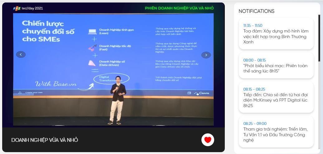 Co-founder & COO Base.vn Trịnh Ngọc Bảo chia sẻ chiến lược chuyển đổi số cho doanh nghiệp SMEs.