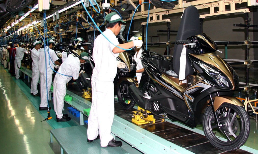 Dây chuyền sản xuất Honda tại Vĩnh Phúc.