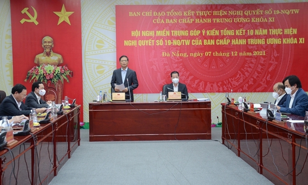 Hội nghị miền Trung góp ý kiến tổng kết 10 năm thực hiện Nghị quyết 19-NQ/TW