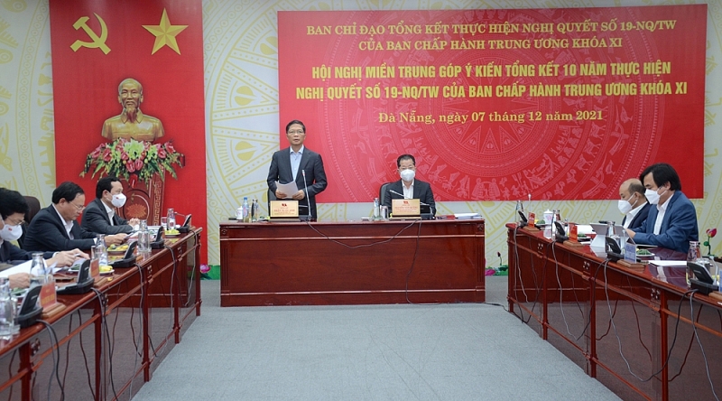 Hội nghị miền Trung góp ý kiến tổng kết 10 năm thực hiện Nghị quyết 19-NQ/TW