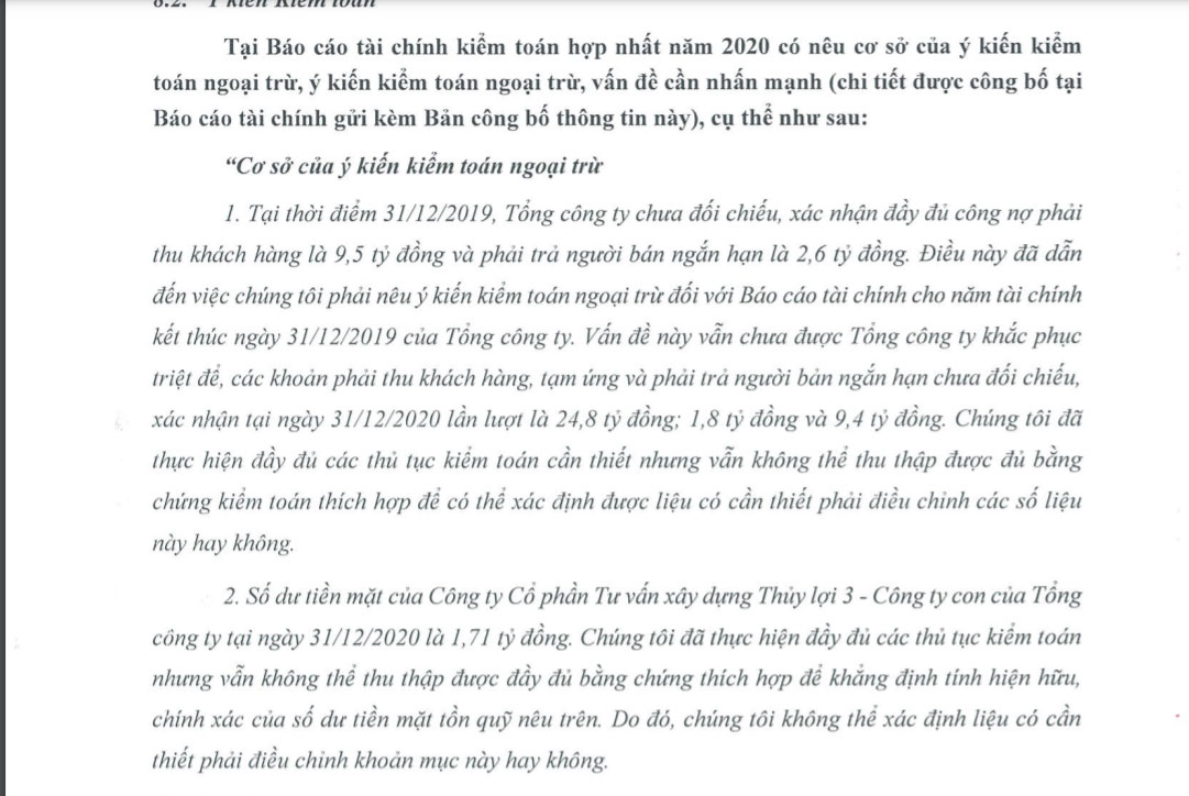 Một phần bản c&aacute;o bạch chuyển nhượng của HEJ.