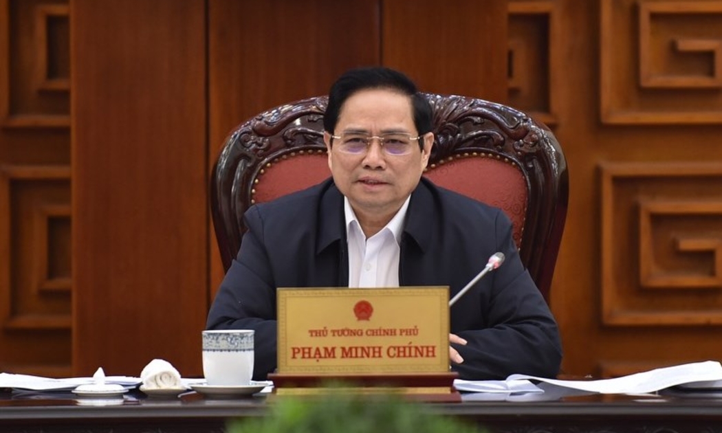 Thủ tướng Phạm Minh Chính tại buổi làm việc - Ảnh: VGP