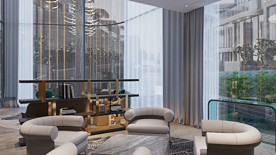 Đất Xanh Miền Trung là số ít đơn vị “chịu chi” khi đầu tư cho căn biệt thự hệ kính cong khổ lớn nhập khẩu Thụy Sĩ, mang lại tầm nhìn vượt trội ra cảnh quan bên ngoài.