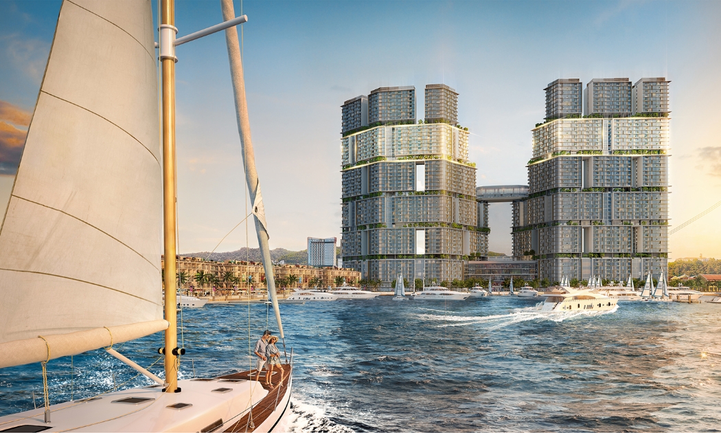 Dòng căn hộ The Platinum từ tầng 34-41 của Sun Marina Town (Ảnh minh họa).