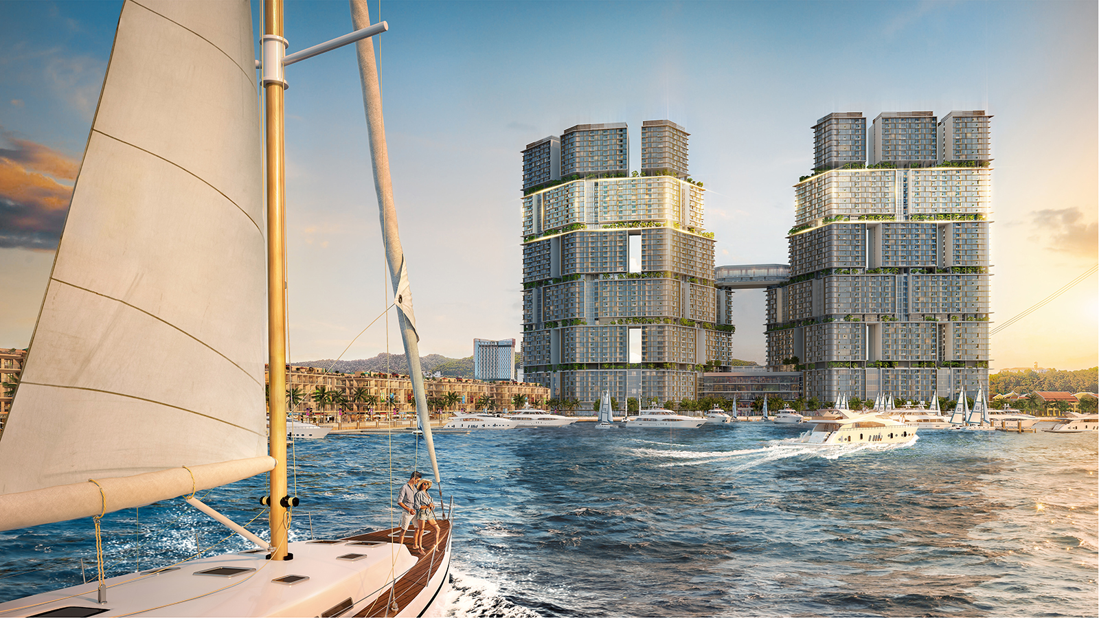 Dòng căn hộ The Platinum từ tầng 34-41 của Sun Marina Town (Ảnh minh họa).