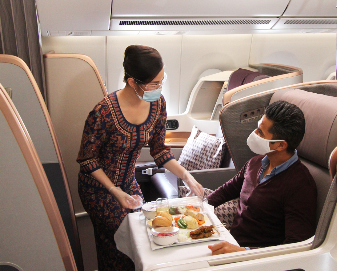 Khoang Thương gia của Singapore Airlines.