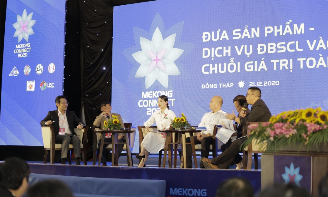 Một phiên thảo luận trong chuỗi sự kiện tại Mekong Connect 2020 tại Đồng Tháp.