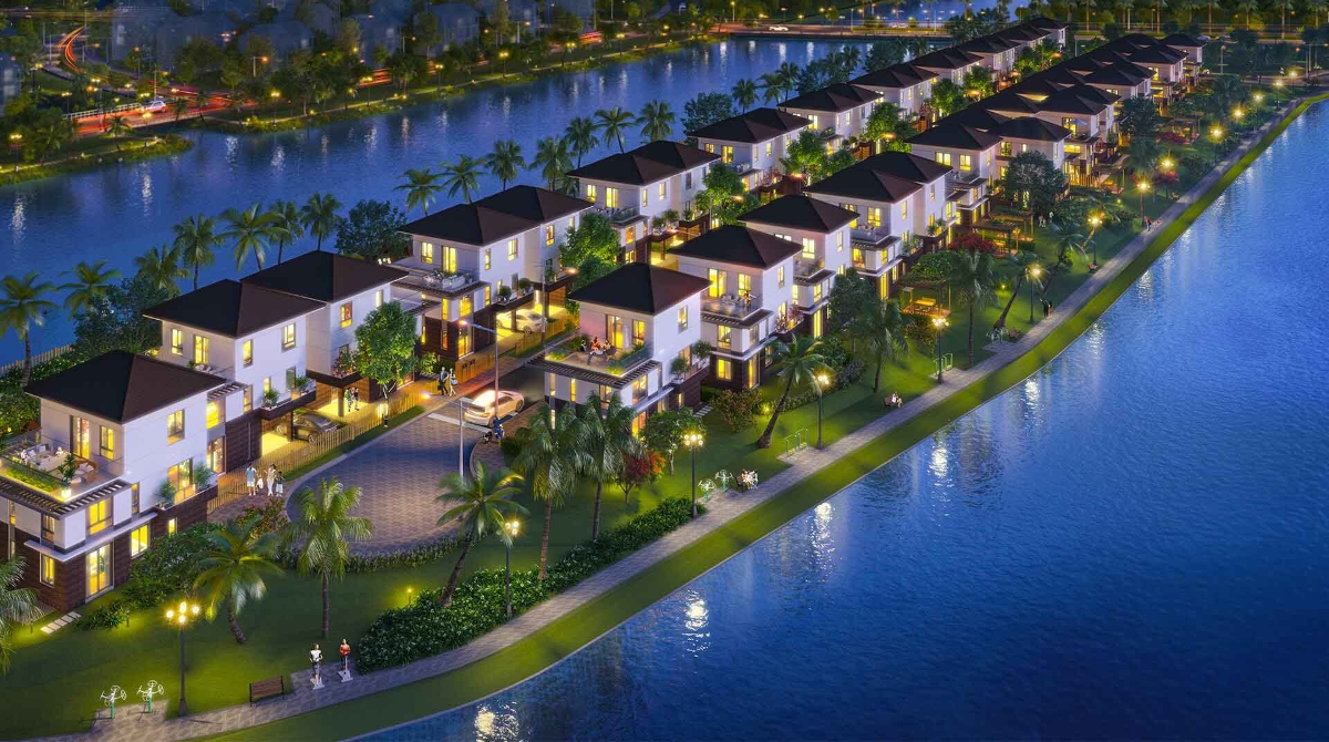 Phối cảnh khu compound The Mizuki nằm ở vị tr&iacute; đẹp nhất khu đ&ocirc; thị t&iacute;ch hợp Mizuki Park.