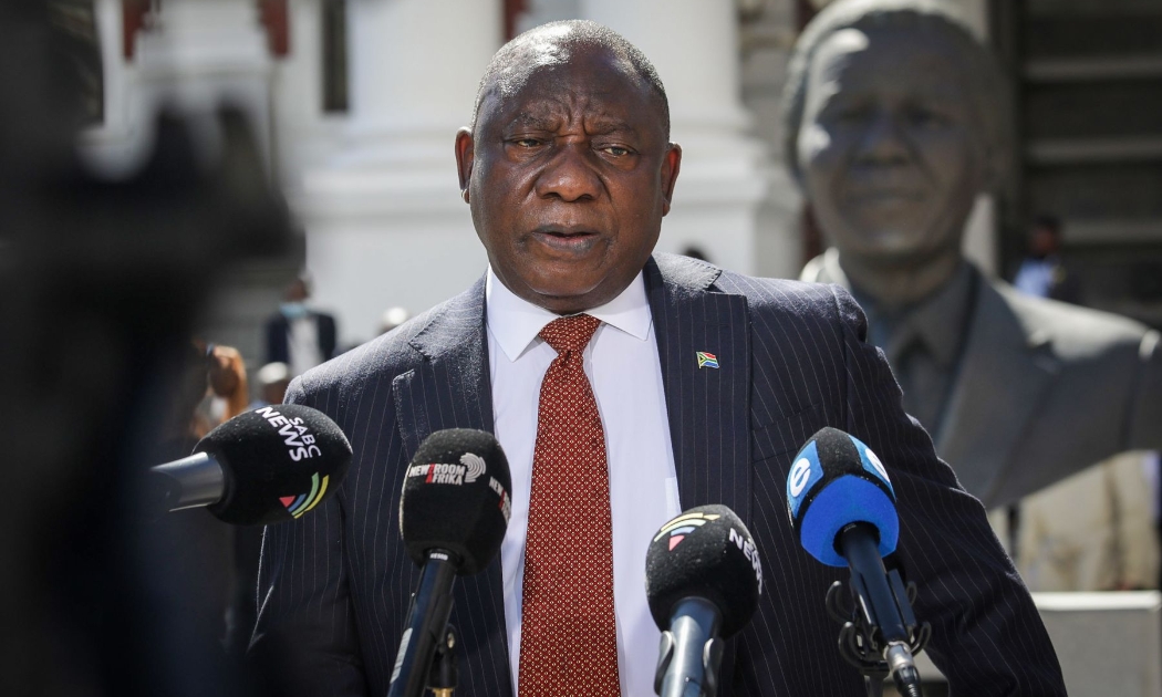 Tổng thống Nam Phi Cyril Ramaphosa - Ảnh: Bloomberg.