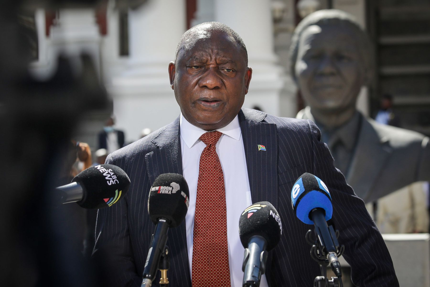 Tổng thống Nam Phi Cyril Ramaphosa - Ảnh: Bloomberg.