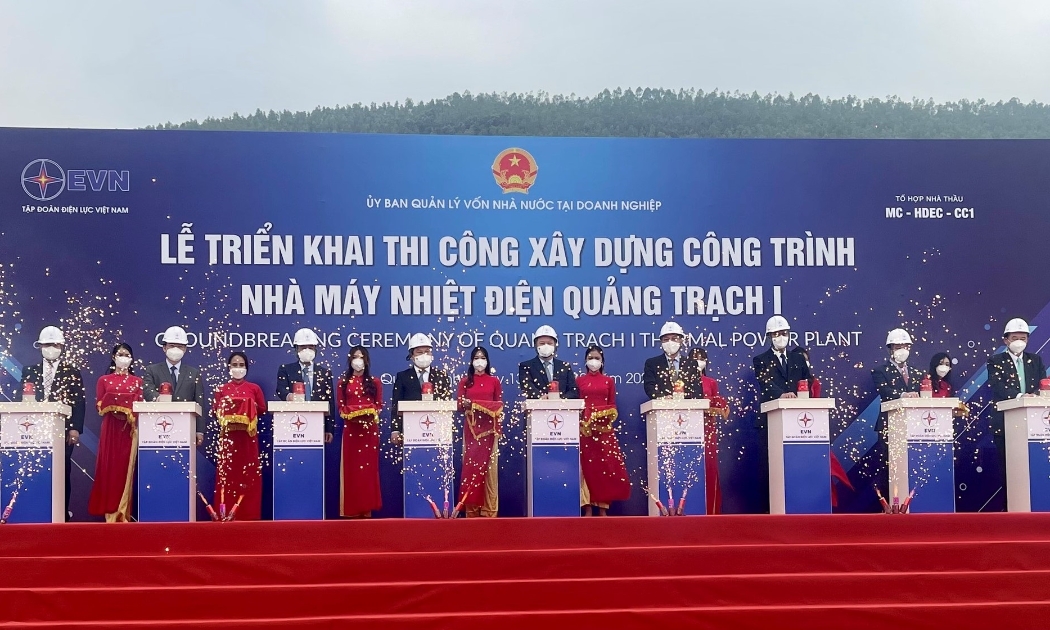 Khởi công xây dựng nhà máy nhiệt điện Quảng Trạch I.