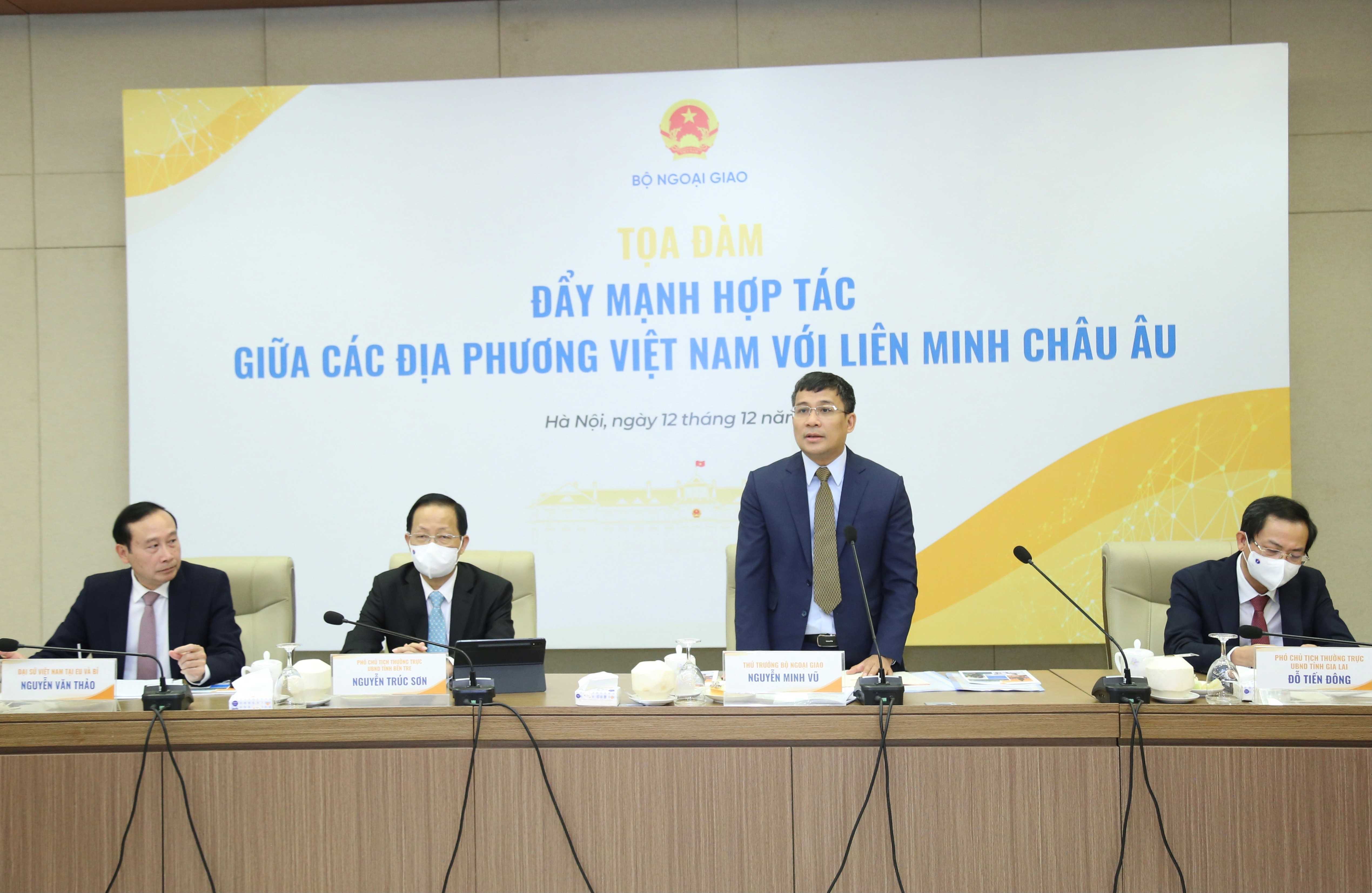 Thứ trưởng Ngoại giao Nguyễn Minh Vũ phát biểu - Ảnh: Bộ Ngoại giao