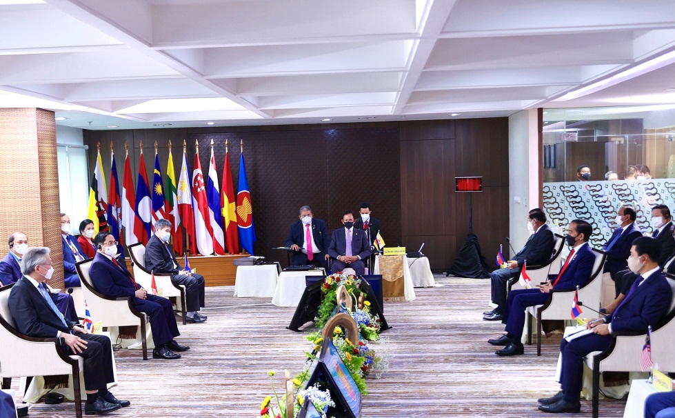 Hội nghị c&aacute;c Nh&agrave; L&atilde;nh đạo ASEAN (4/2021)
