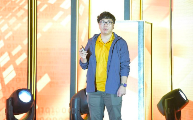 CEO Axie Infinity Nguyễn Th&agrave;nh Trung tại Diễn đ&agrave;n Quốc gia ph&aacute;t triển doanh nghiệp c&ocirc;ng nghệ số c&aacute;ch đ&acirc;y &iacute;t h&ocirc;m.