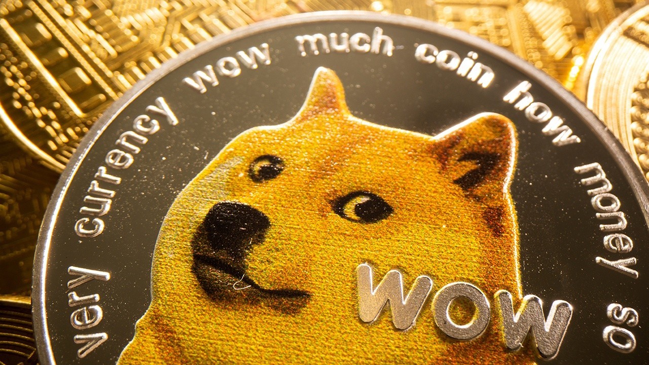 Logo h&igrave;nh ch&uacute; ch&oacute; Shiba của đồng Dogecoin - Ảnh: Coindesk