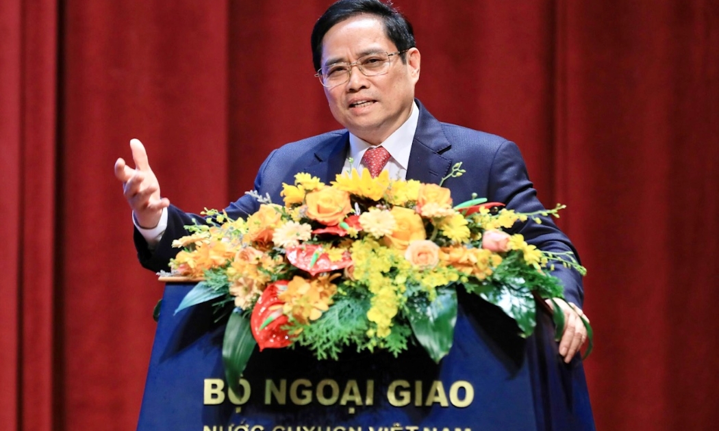 Thủ tướng Phạm Minh Chính phát biểu tại hội nghị - Ảnh: VGP