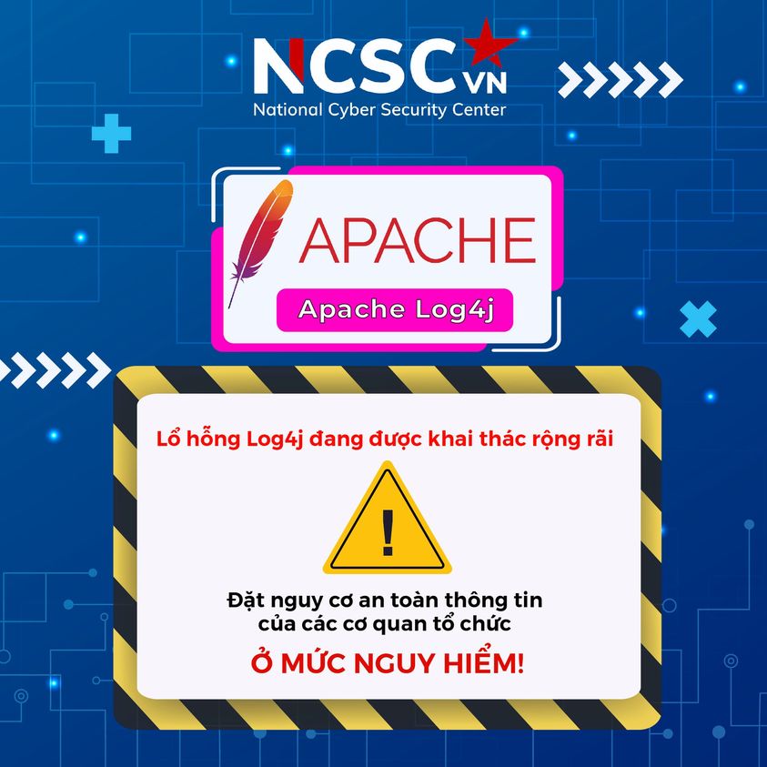 Lỗ hổng bảo mật nghiêm trọng đang bị khai thác Apache Log4j