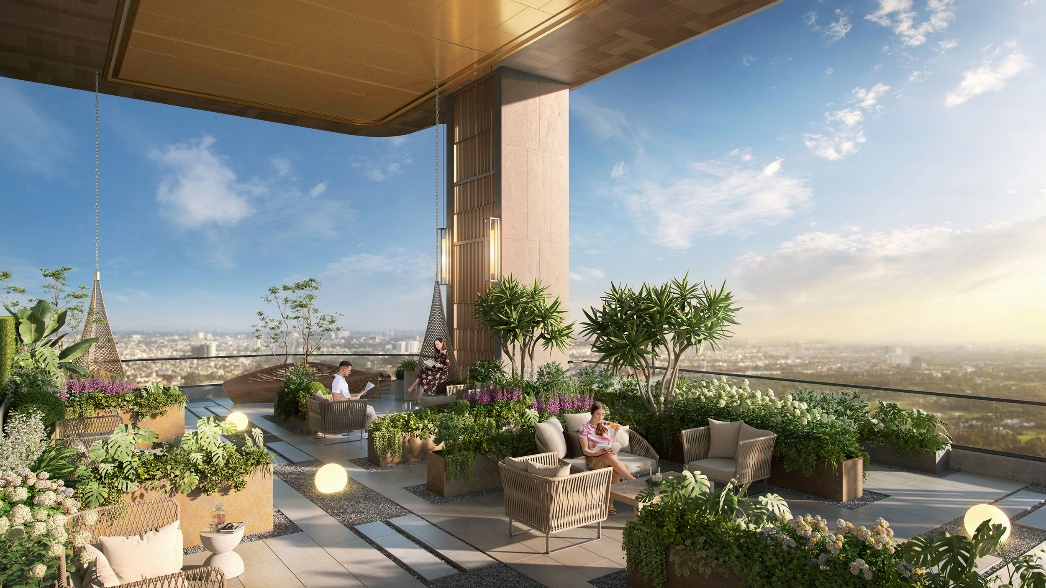 Kh&ocirc;ng gian nghỉ ngơi, thư gi&atilde;n ngập tr&agrave;n mảng xanh giữa m&acirc;y trời tại Astral City.