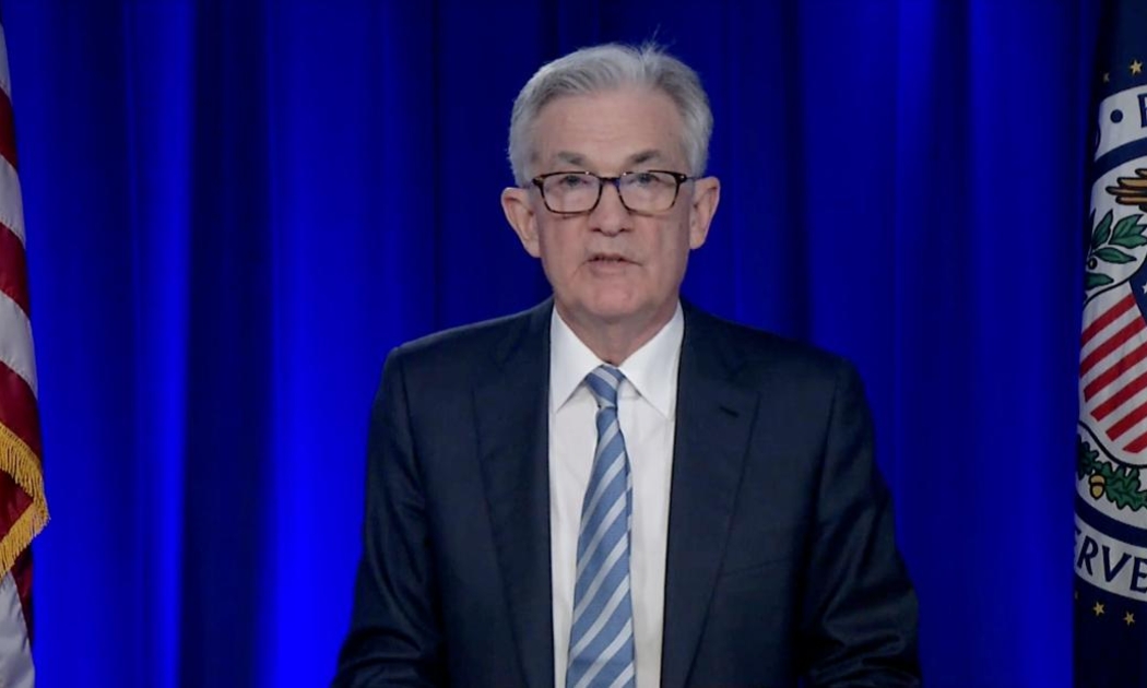 Chủ tịch Fed Jerome Powell trong cuộc họp báo ngày 15/12 - Ảnh: Reuters.