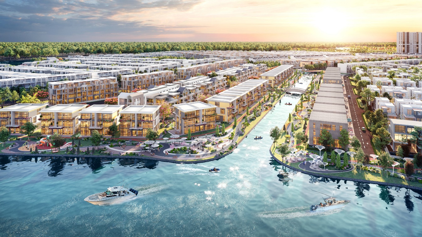 Cuộc sống ngập tràn hơi thở thiên nhiên tại Aqua City.