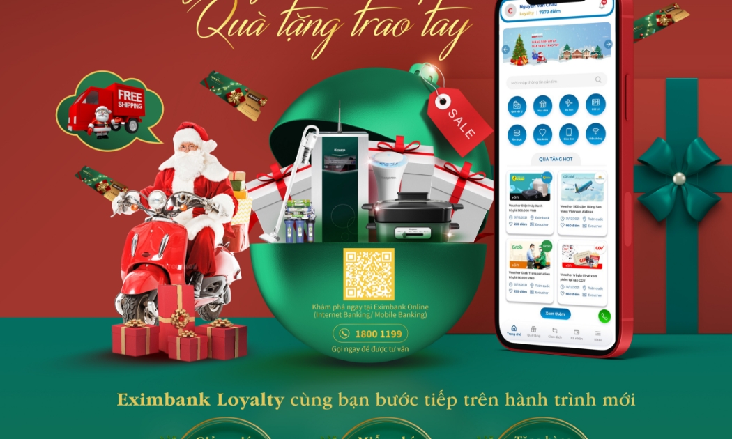 Eximbank Loyalty bổ sung thêm những tính năng mới, mang lại những trải nghiệm và khoảnh khắc kết nối tuyệt vời cho khách hàng.