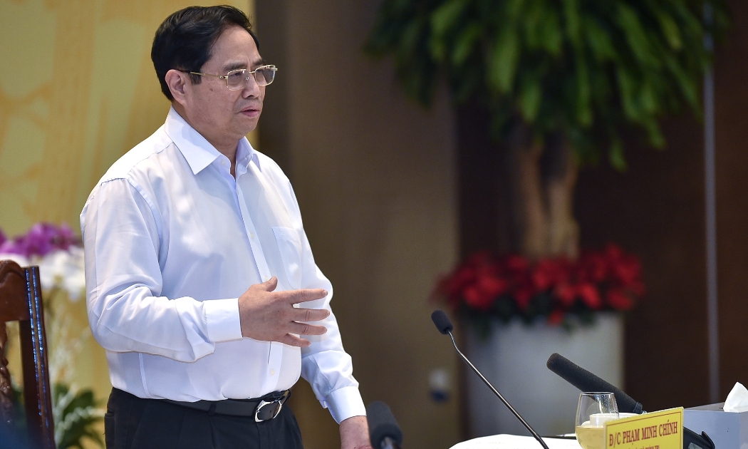 Thủ tướng Phạm Minh Chính phát biểu tại buổi làm việc - Ảnh: VGP